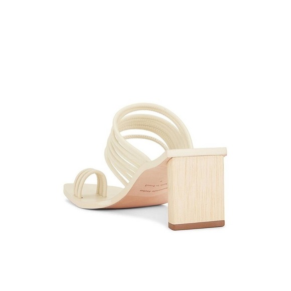 AMMONDE ATLEIR Alessandra block heel in ivory - Picture 3 of 12